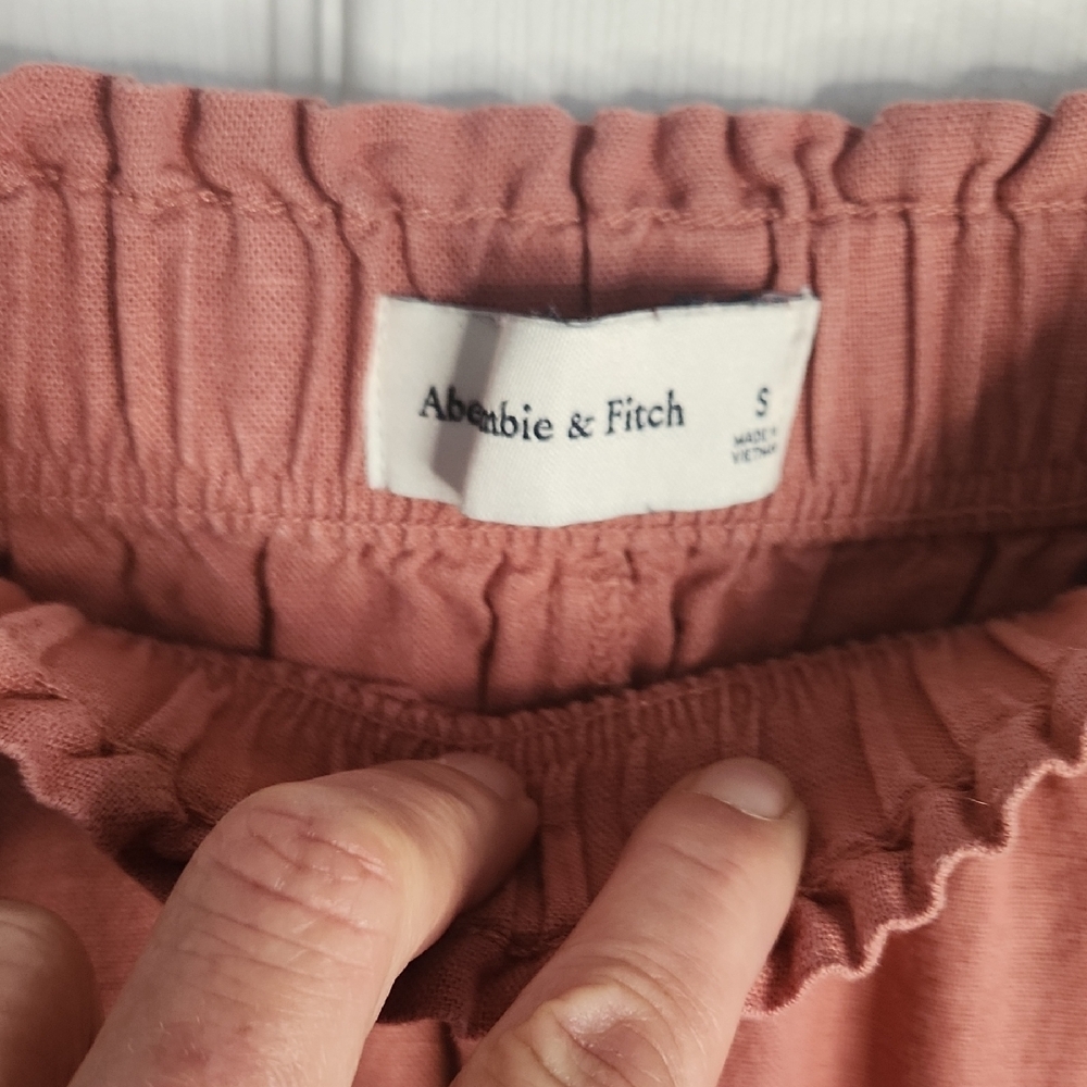 Abercrombie & Fitch Dusty Rose Elastic Waist Pants - Picture 3 of 6